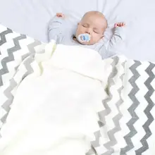 Одеяло для новорожденного лето/осень трикотажное муслиновое пеленание мягкий на ощупь детская кроватка каретка декоративное полотенце подарок для ребенка