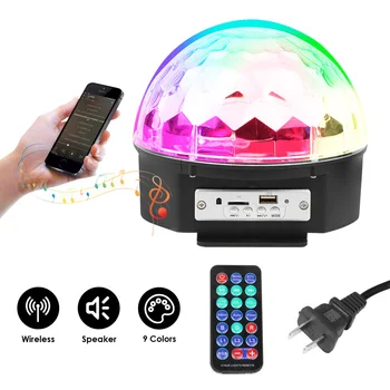 

Disco Ball LED Bluetooth Speaker Party DJ Dance Wireless Music Player Colorful Light Lamp Projector Built-in MIC with Remote