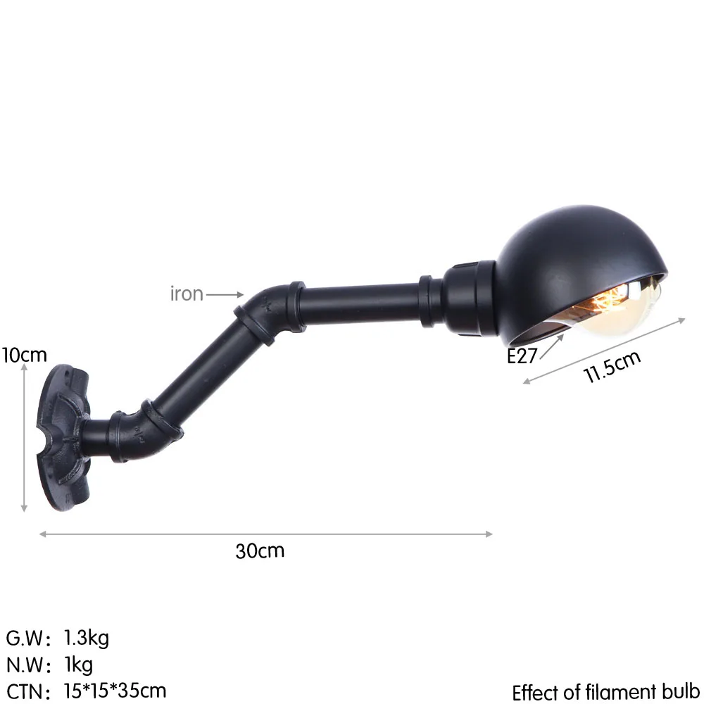 BG301 亚黑 尺寸图 钨丝 英文版