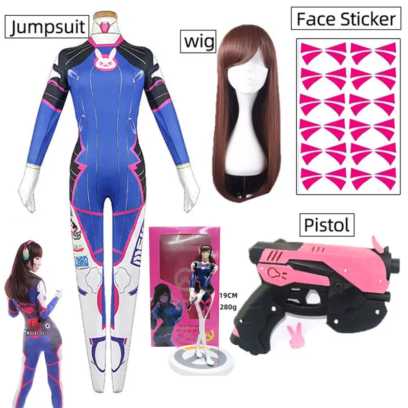 

D.Va Cosplay Costume Dva Set Song Hana Siamese Cos Costume Tights Woman's Halloween Party Costume Overwatch Dva Cosplay Costume