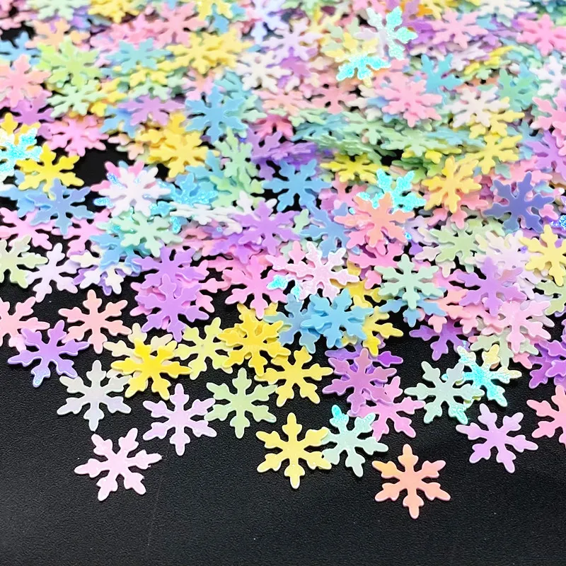 1200pcs/lot 15g 10mm Snowflake sequins Loose Sequin Paillettes Sewing Craft DIY Scrapbooking sequins for crafts sequin embroidery accessories sequin sewing accessories