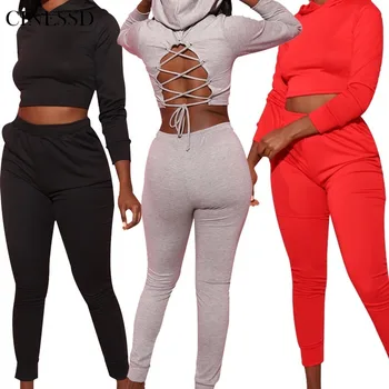 

Autumn Winter Tracksuit Women Two Piece Set Hoodies And Long Pants Suits Solid Color Fleece Hooded Sweatshirts Casual Outfits