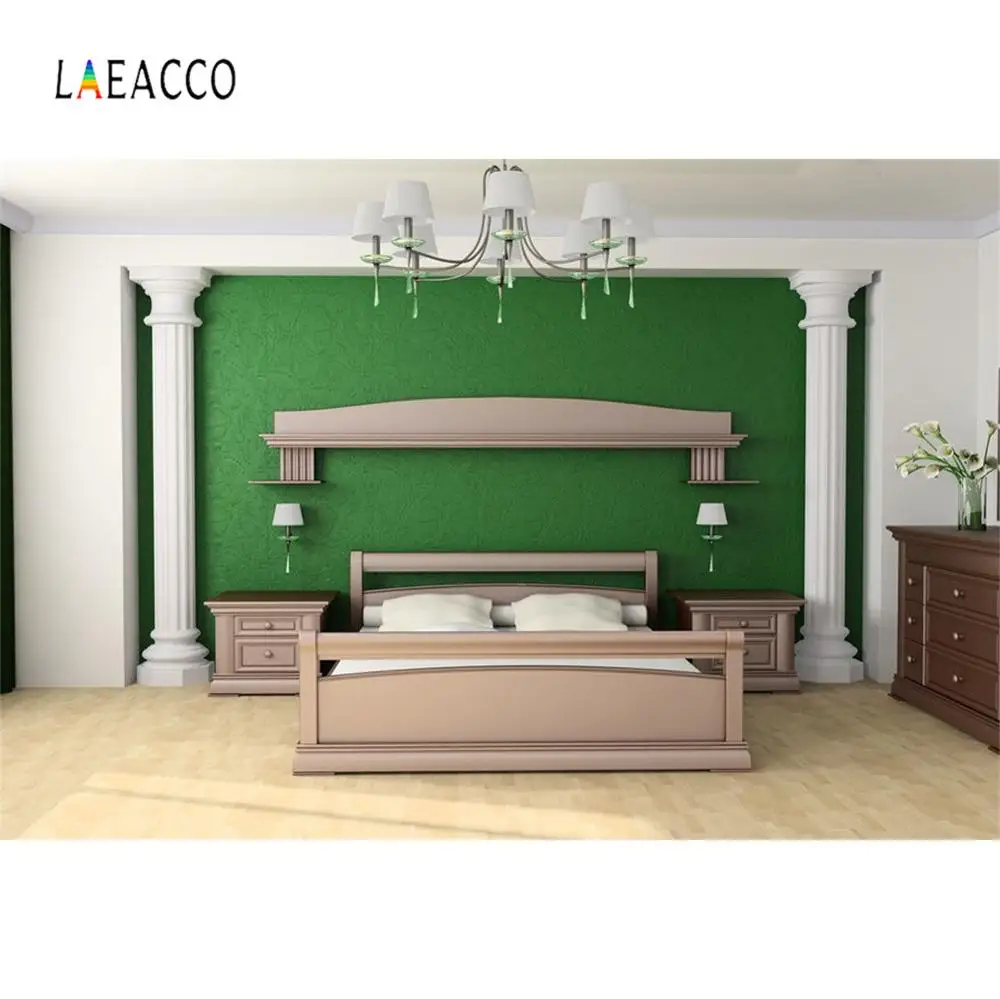 Laeacco чистая и аккуратная спальня простой элегантный декоративный фон