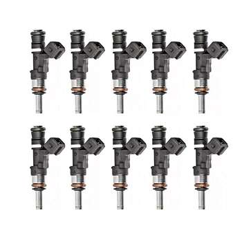 

Set Of 10 Fuel Injector Nozzles For 2004 - 2010 BMW M5 M6 5.0L V10 0280158036 13647839098