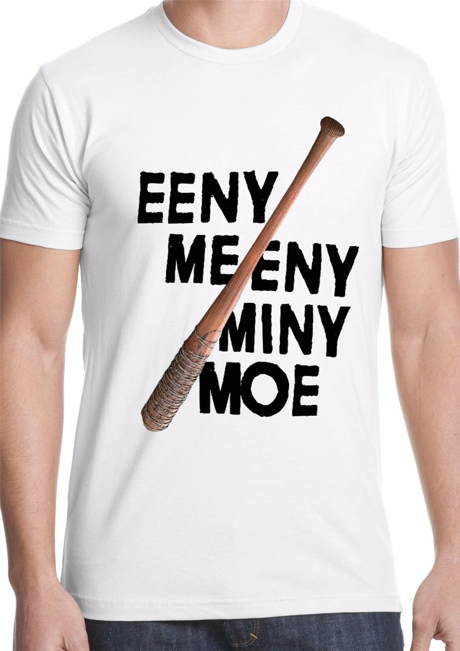 Negan T-Shirt banned primark walking dead Lucile eeny meeny miny twd fan gift Tee Shirt High Quality | Мужская одежда