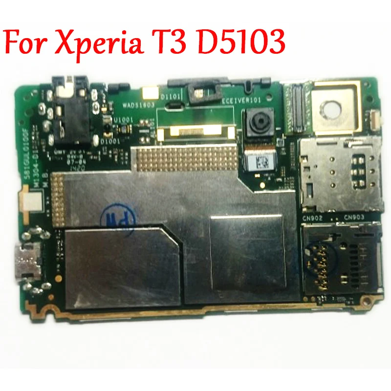 

Tested Full Work Original Unlocked Mainboard For Sony Xperia T3 D5103 Motherboard Logic Circuit Board Electronic Panel Fast Ship