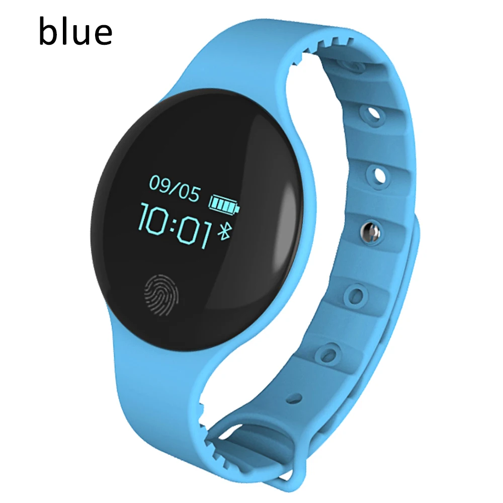 Blue Для мужчин и женщин спортивные Смарт часы Bluetooth Водонепроницаемый Музыка gps информация толчок сердечного ритма наручные часы для Xiaomi телефон Redmi 7 IOS - Цвет: Blue