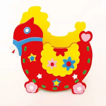 

EVA Cartoon Handmade Pen Holder Baby Kids DIY 1 x Art Gift Foam Above 3 As the picture show Sticker