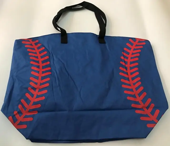 Бейсбольная сумка Холщовая Сумка с рисунком софтбола, бейсбольная сумка с магнитным замком