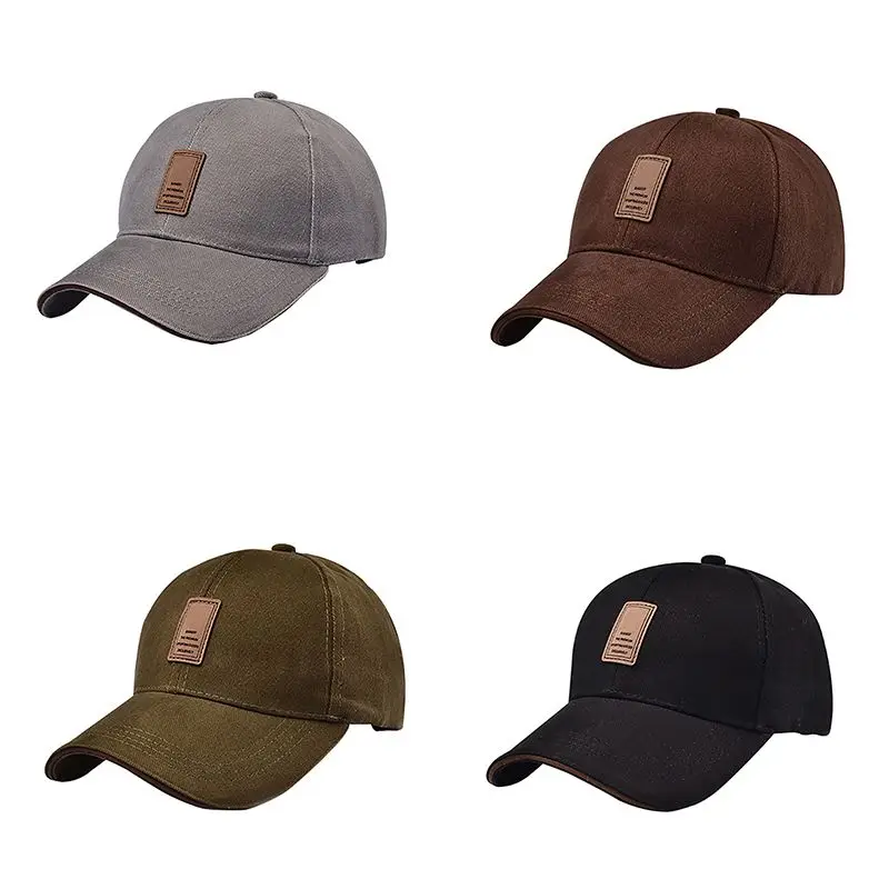 Soild Color Unisex Causal Golf Hat Baseball Cap Outdoor Sports Cotton Adjustable Headwear