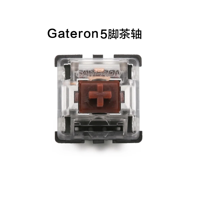 Механическая клавиатура Gateron switch 5 контактов прозрачный чехол синие красные