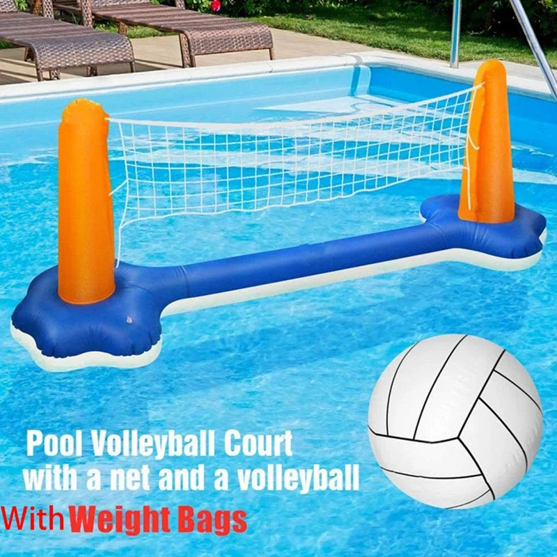 Outdoor Fun & Sports Inflatable Pool Float Set Floating Volleyball Net