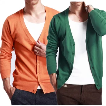 

Mens Cashmere Sweaters Knitted Casual Cardigan Slim Short Sweater Tops Coat Chic D29