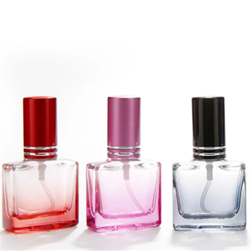 

10ml Hot Sale Color Spray Perfume Bottle Square Cosmetic Container Refillable Parfum Atomizer Travel Glass Bottle 25pcs/lot