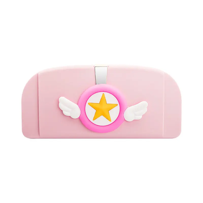 E-FOUR Cute Glasse Case Car unglasses Holder Case Glasses holder box Storage Box for Universal Adjustable Pink Decorative Cars