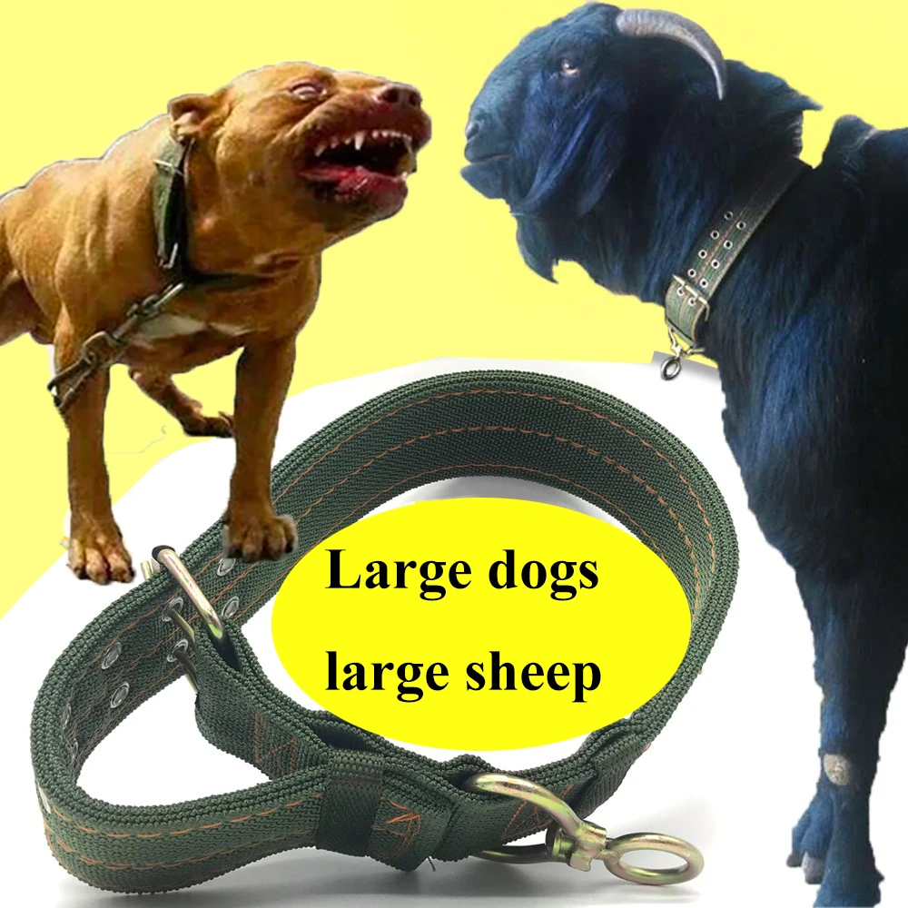 1pcs Dog Sheep Pet Belt Collar Canvas Goat Dogs Pet Veterinary Farming