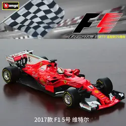 Burago 1:18 Ferrari 2017 SF70-5 Металл F1 гоночный автомобиль модель Игрушечная машина из сплава серии/модель/Дети/Коллекция/игрушки