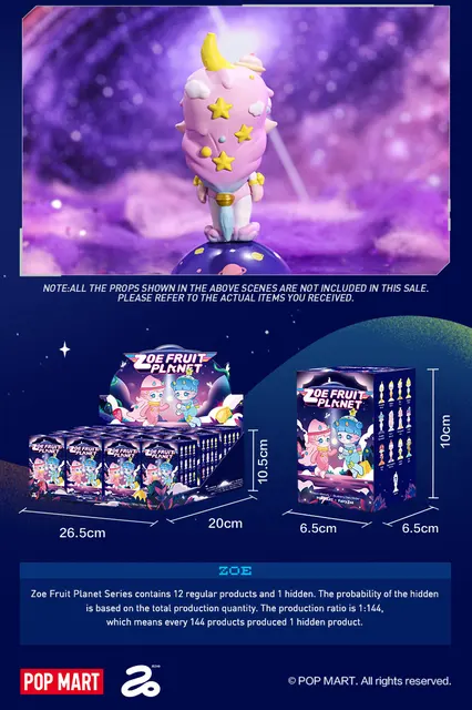 Zoe Fruit Planet シリーズ アソートボックス Genuine Zoe Fruit Planet Series Blind Box Designer Toy