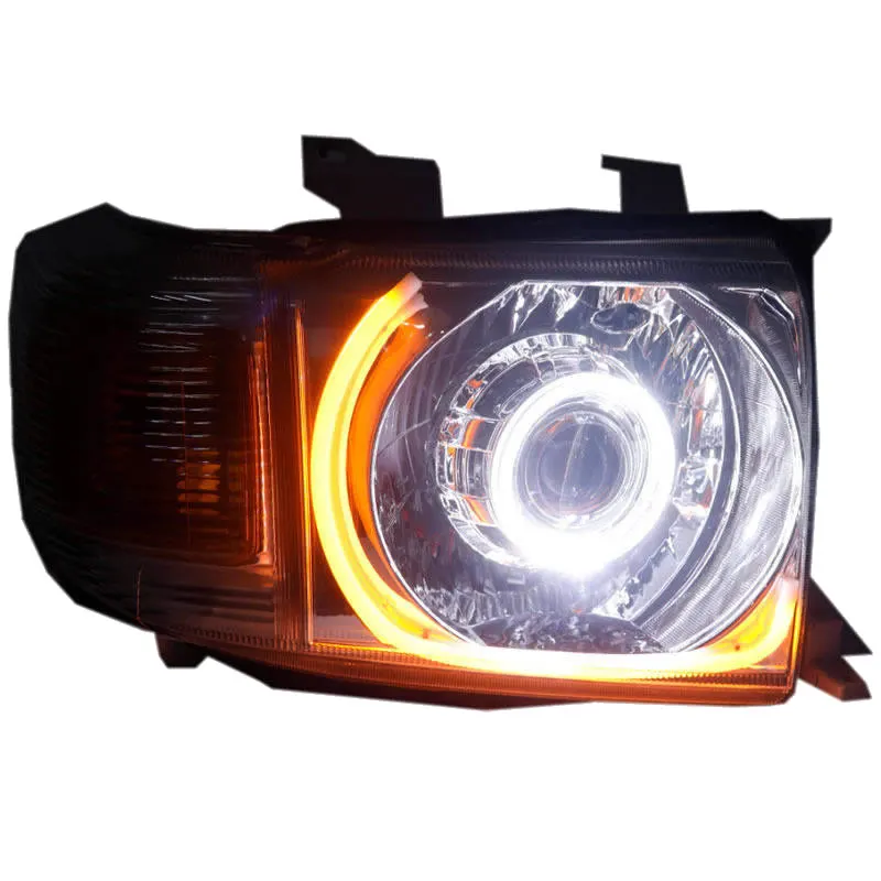 HID Ксеноновые двойные линзы фары в сборе для land cruiser FJ Cruiser 4500 4700 LC70 LC75 LC76 LC79 LC71 Ангел глаз головная лампа