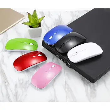 

USB 2.4Ghz Wireless Optical Mouse Receiver Super Slim Gaming Mouse For Macbook Laptop Notebook For Game 3 Keys Game Mouse