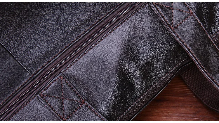 Гарантия 100% натуральная кожа Портфели Для мужчин сумка 14 дюймов ноутбука Мягкая кожа Сумка Бизнес сумка LI-2312