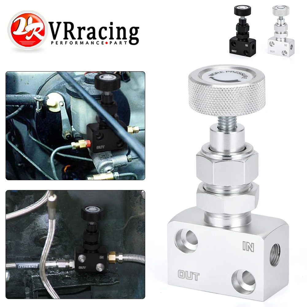 Brake proportion valve VR-Brake Proportioning Valve 1/8NPT Bias Adjustable Lever Type Screw Knob Control VR3315