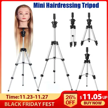 

Adjustable Tripod Stand Holder Mannequin Head Tripod Hairdressing Training Head Holder Hair Wig Stand Hair Trainning Tool
