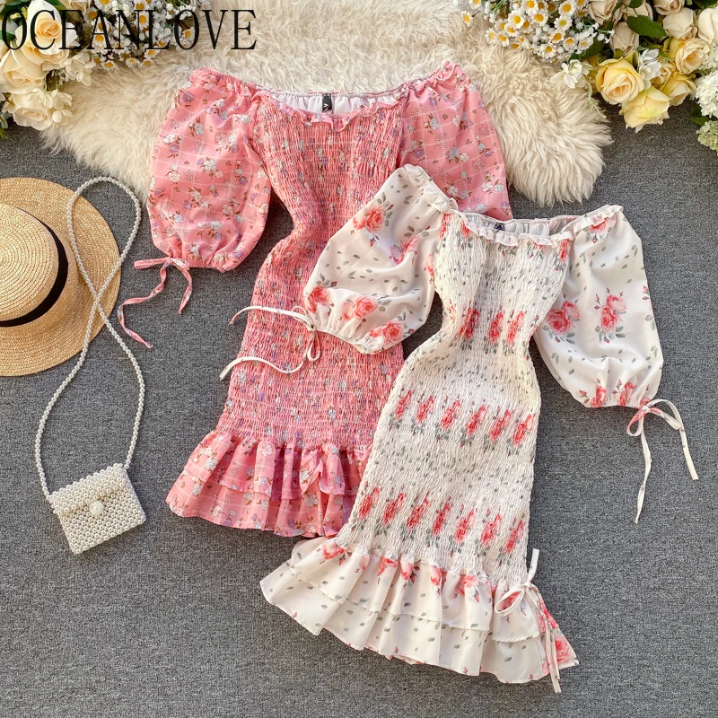 OCEANLOVE Ins/Лидер продаж сексуальные платья с открытыми плечами облегающее платье 2020