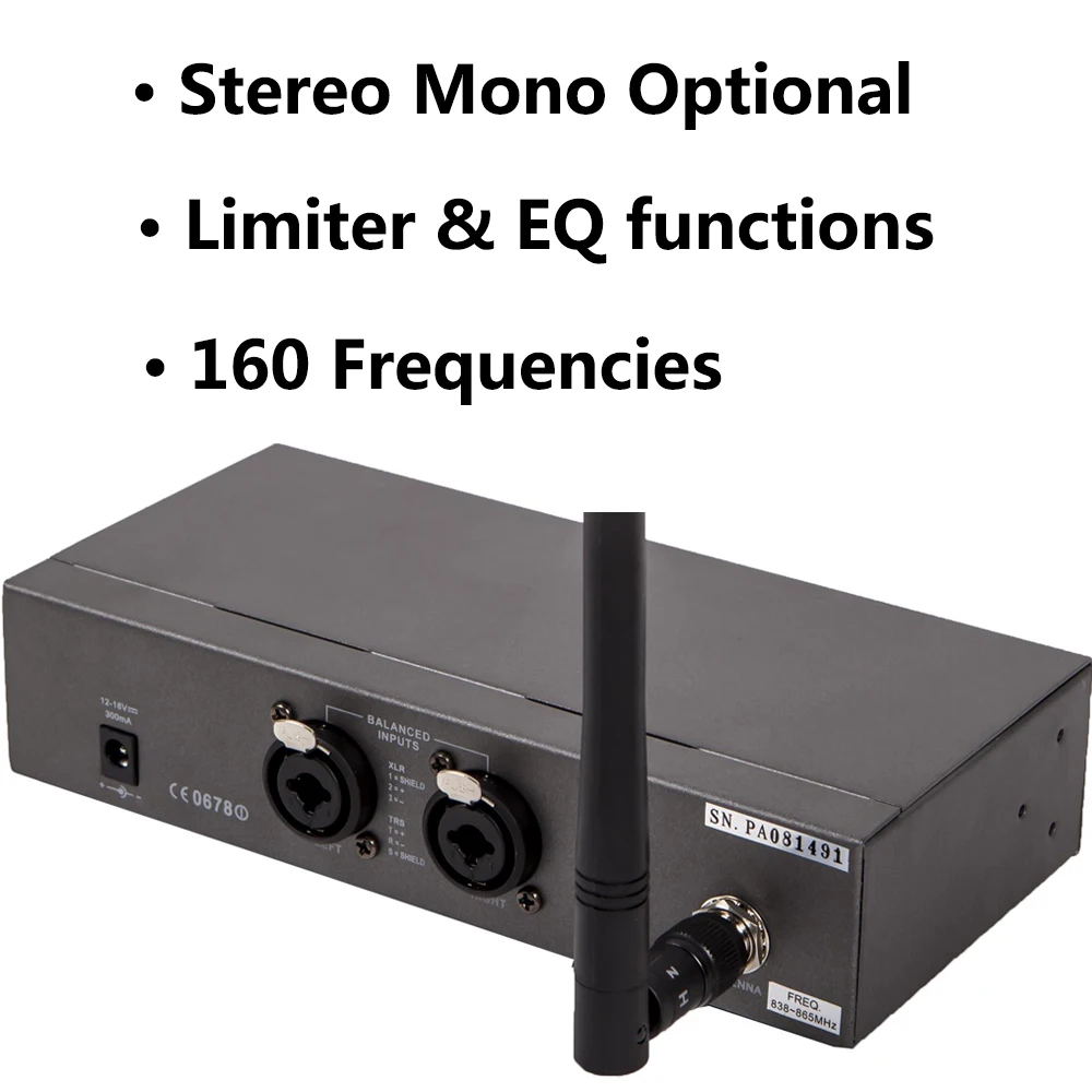 Pasgao PR90 in ear monitor system stereo wireless