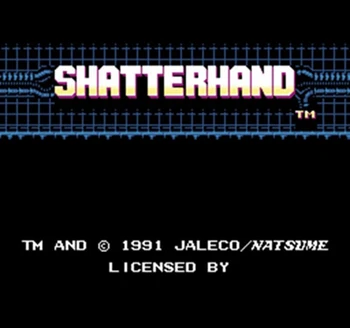 

SHATTERHAND 60 Pins English Version Game Cartridge for 8 Bit 60pin Game Console