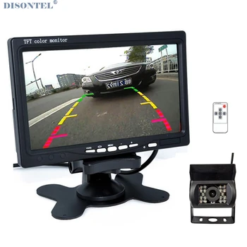 

7Inch Wired Car Monitor TFT LCD Car Rear View Camera HD monitor for Truck Camera support Bus RV Van DVD Reverse camera