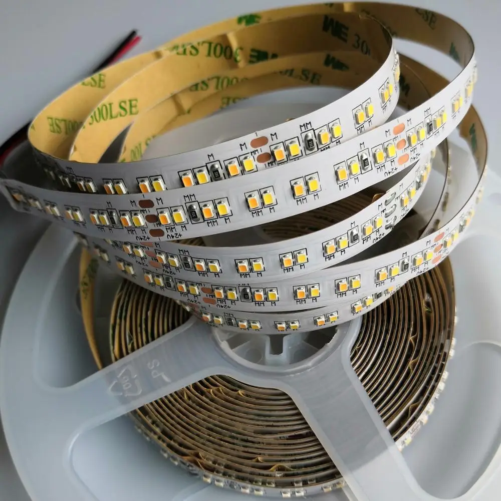 [Seven Neon]5M 2216 SMD LED Strip 10mm DC24V 240Led/M 19.2W CRI>90 dual white 7-10LM Micro 2216 LED flexible strip high lumen