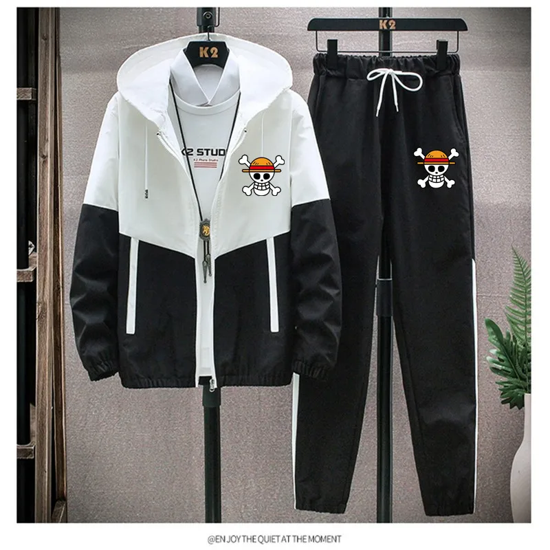 Autumn Winter Luffy New Tracksuit Men Brand Male Solid Hooded  Sweatshirt+pants Set Mens Hoodie Sweat Suit Casual Sportswear - Men's Sets  - AliExpress