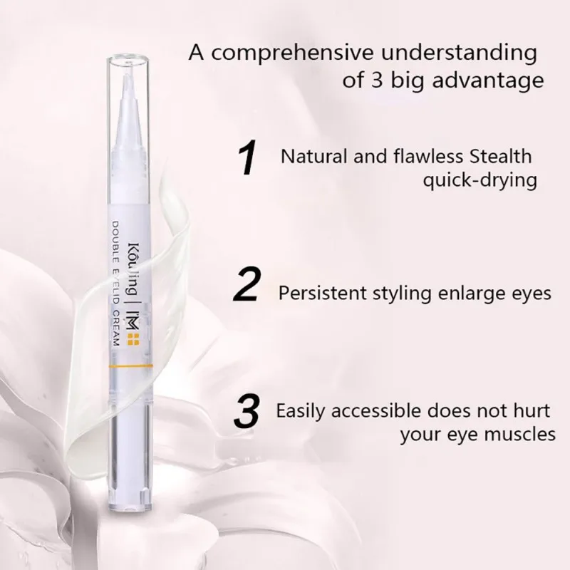Makeup Tool Portable Professional Invisible Easy To Wear Long-lasting Double Eyelid Glue