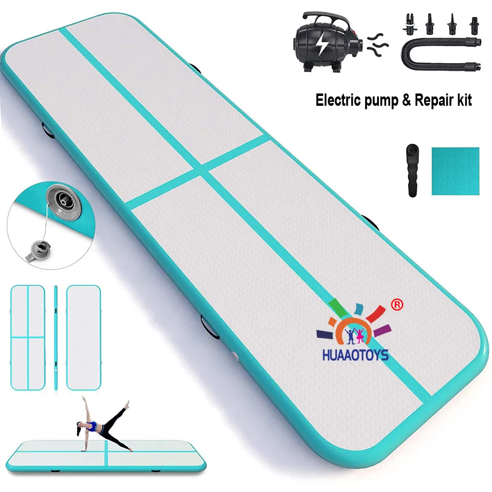 

Air track 2m inflatable air track tumbling mat for gymnastics factory with free CE/UL electric blower
