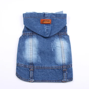 

Denim Pet Dog Jacket Coat Jeans Dog Hoodie Clothes Apparel For Small Dogs Cats Puppy 5 Sizes