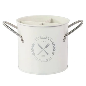 

1Pcs Family Utensils Separate Storage Chopsticks Barrel Drain Storage Box Partition Bucket Kitchen Tool Bucket Handle Quality