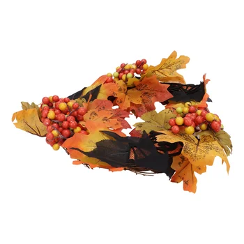 

Artificial Maple Garland Home Maple Wreath Door Decoration(Assorted Color)