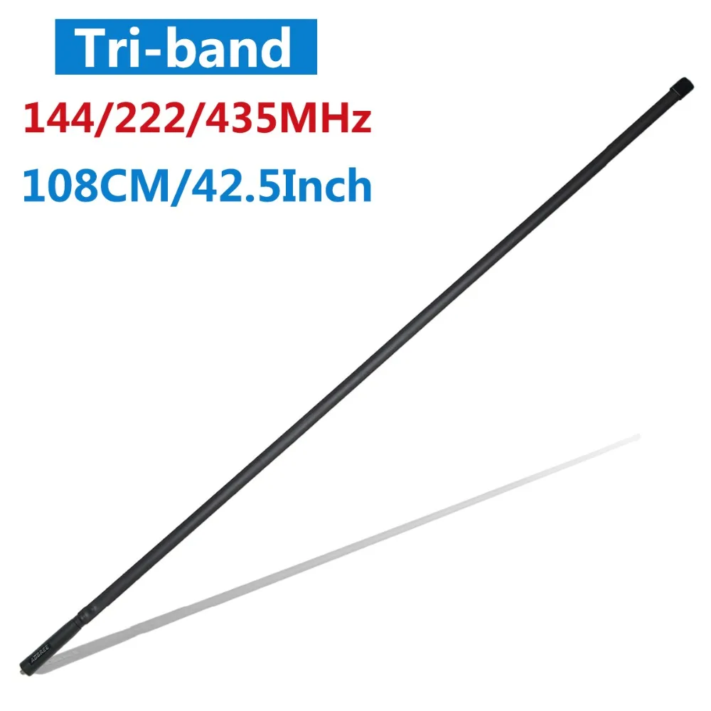 ABBREE Tri-band 144/222/435 МГц SMA-тактический антенна для Baofeng BF-R3, UV-82T, UV-5RX3, UV-82X3, BTECH UV-5X3 иди и болтай Walkie Talkie