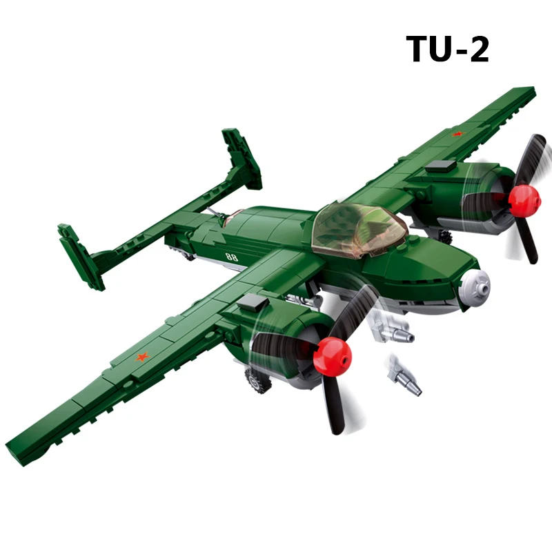 WW2 самолет совместимый с Legoed немецкая модель летчик бомбардировщик бомбер ВВС