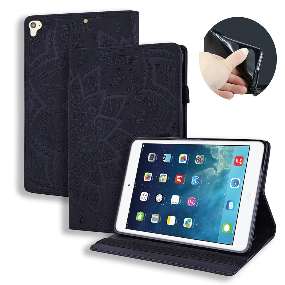 Ретро чехол для планшета для iPad air1 2 pro 9,7 mini pu кожаный чехол s Smart cover Авто спящий стенд функция поддержки для iPad mini3 4 5