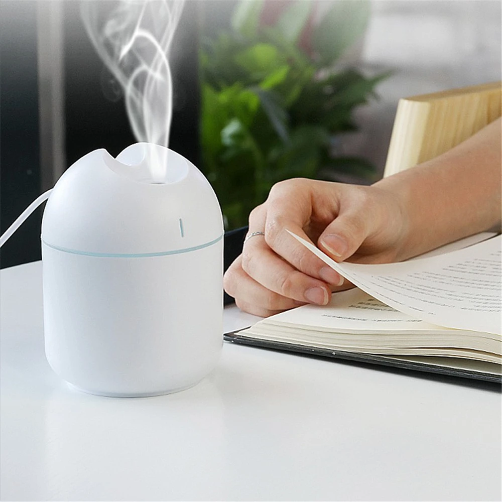 Portable Air Humidifier 220ML Mini Ultrasonic Car Home Purifier Aroma Anion Mist Maker LED Lamp USB Essential Oil Diffuser