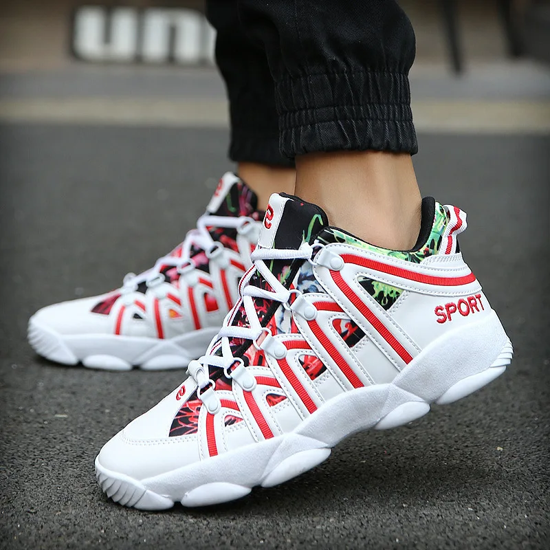 

Autumn And Winter Hight-top Colored Cloth Sports Footwear Korean-style Men And Women MacBook Trendy Shoes Teenager Students Skat