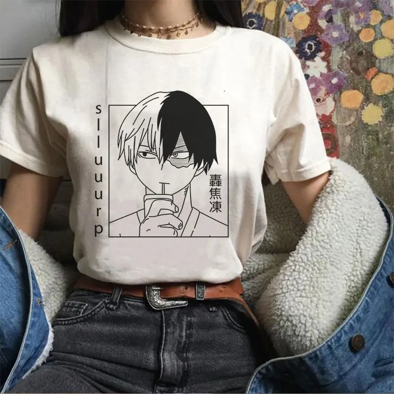 Футболка с надписью Моя геройская Академия Bakugou Graphic женская футболка в стиле