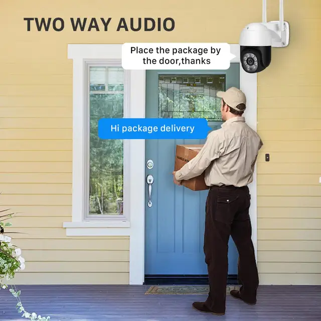 5MP PTZ WIFI IP Camera Outdoor 1080P 4X Digital Zoom Wireless Security CCTV Camera 3MP 2MP Two Way Audio Cloud CCTV Surveillance 4