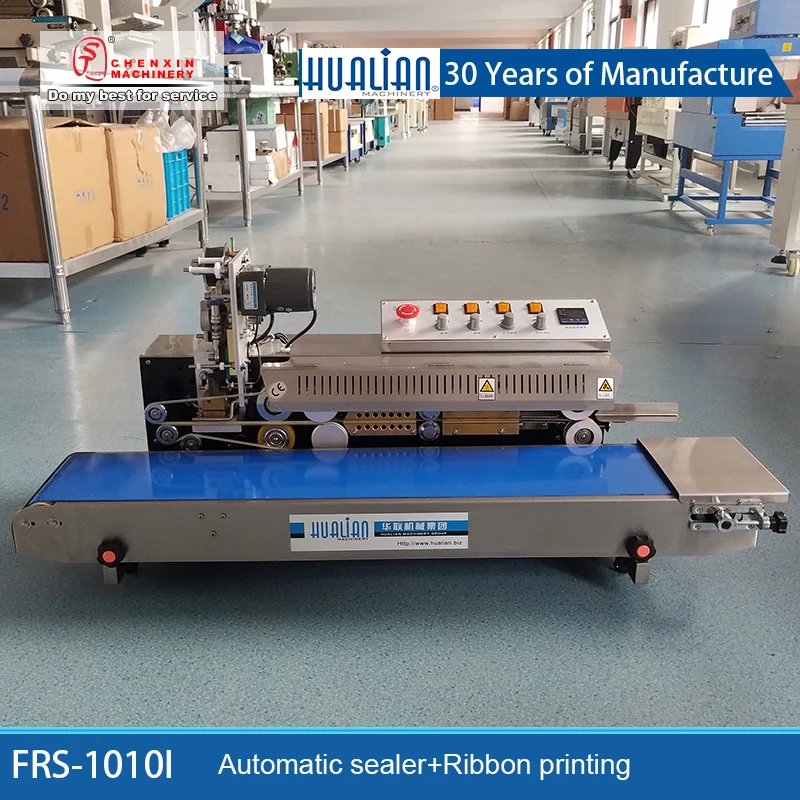 

FRS-1010I Hualian ленточная печатная машина для непрерывного запечатывания, машина для кодирования и запечатывания полиэтиленовых пакетов, алюминиевых пакетов, продуктов питания