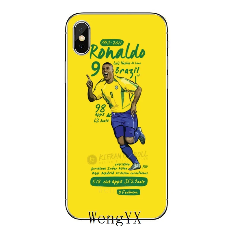 Чехол для iPhone 11 pro XR X XS Max 8 7 6s plus SE 5s 5c iPod Touch 5 6 бразильский Роналдо Luiz Nazario R9|Бамперы|
