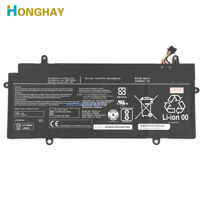 Honghay-bateria Original para Laptop Toshiba Compatível com Varas de Entrada - Imagem 4