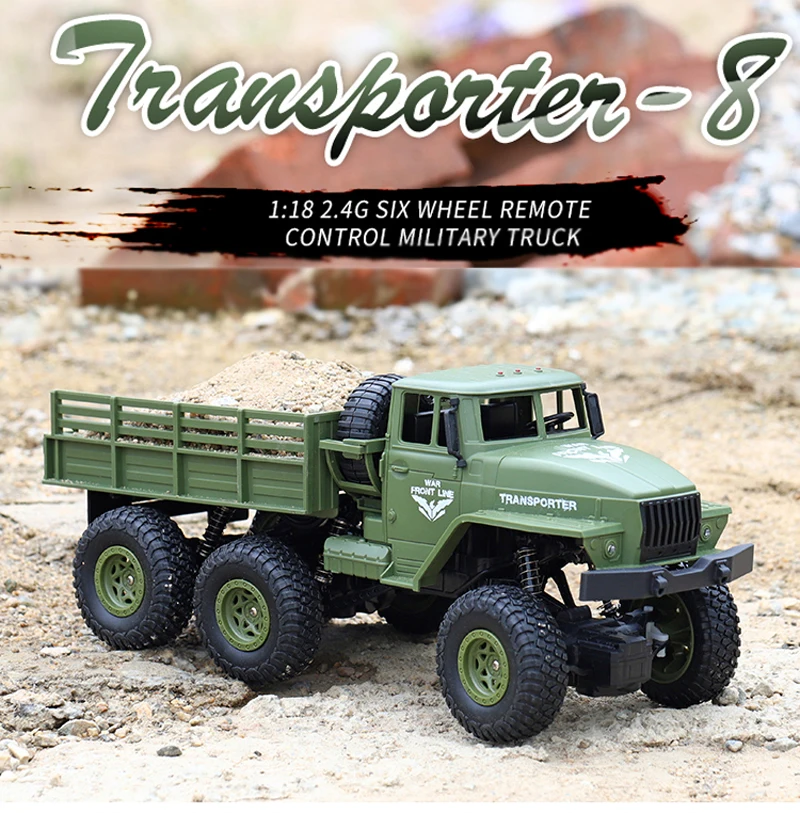 JJRC/Q68 Q69 6WD 1/18 RC Автомобиль 2 4G внедорожный военный грузовик с дистанционным