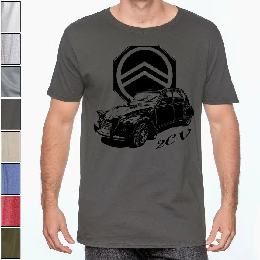 Maglietta Classica Citroen 2Cv Soft Taglie Multiple